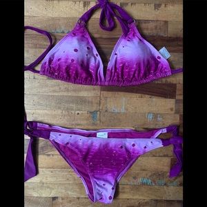 NWOT Purple Tie Dye Bikini